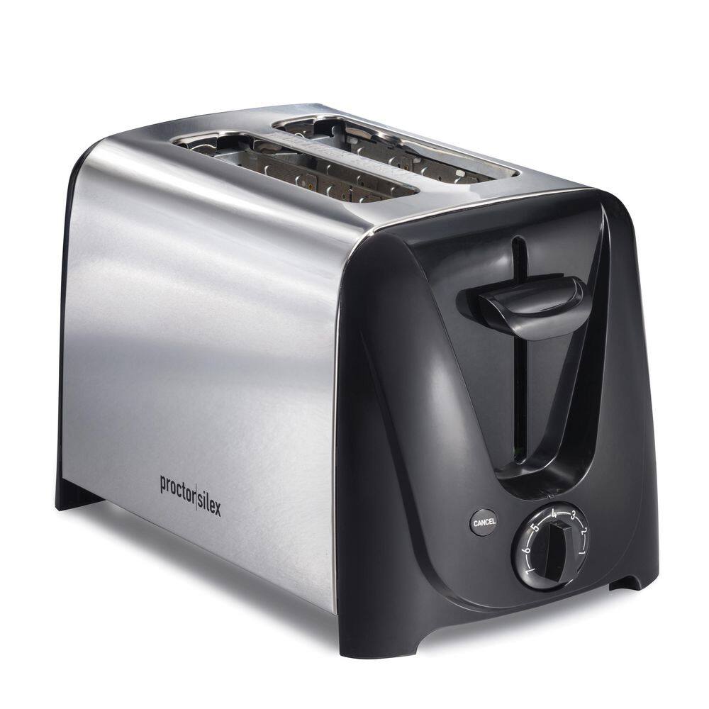 Proctor Silex 750 W 2-Slice Black Extra Wide Slot Toaster