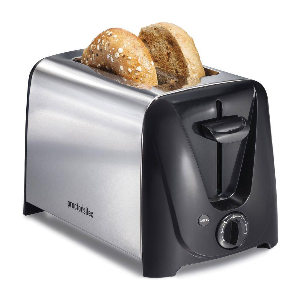 Proctor Silex 750 W 2-Slice Black Extra Wide Slot Toaster