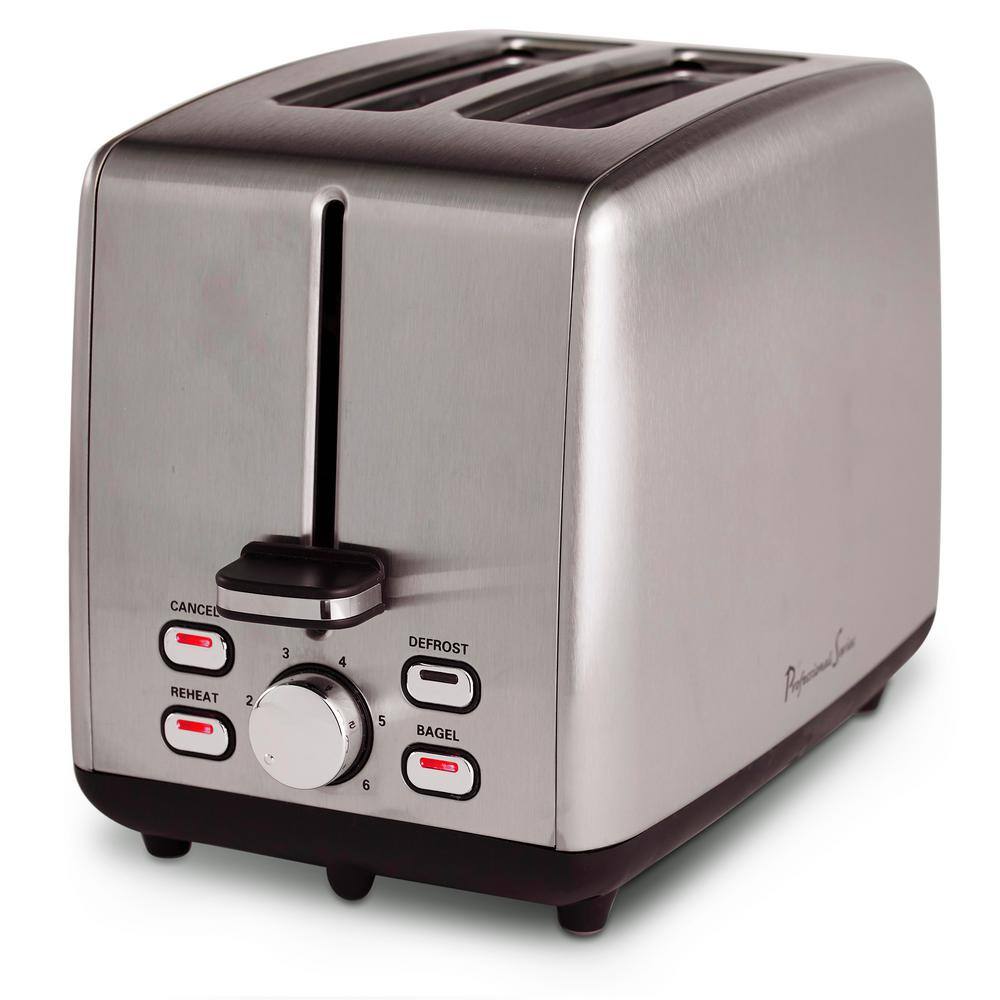 Continental Professional Series 2-Slice Stainless Steel Wide Slot Toaster