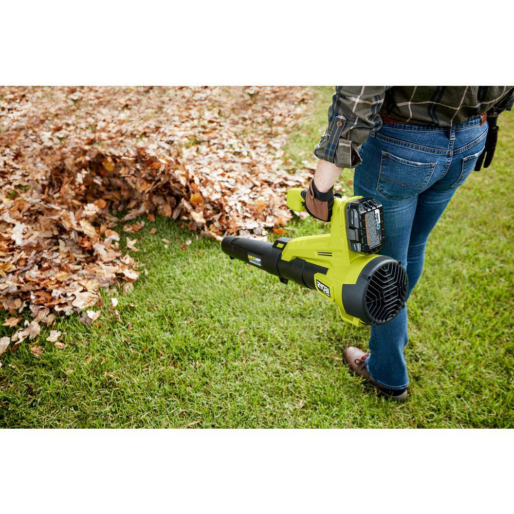 RYOBI ONE+ HP 18V Brushless 110 MPH 350 CFM Cordless Variable-Speed Jet Fan Leaf Blower (Tool Only)