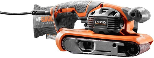 RIDGID  6.5 Amp Corded 3 in.W x 18 in.L Heavy-Duty Variable Speed Belt Sander with AIRGUARD Technology