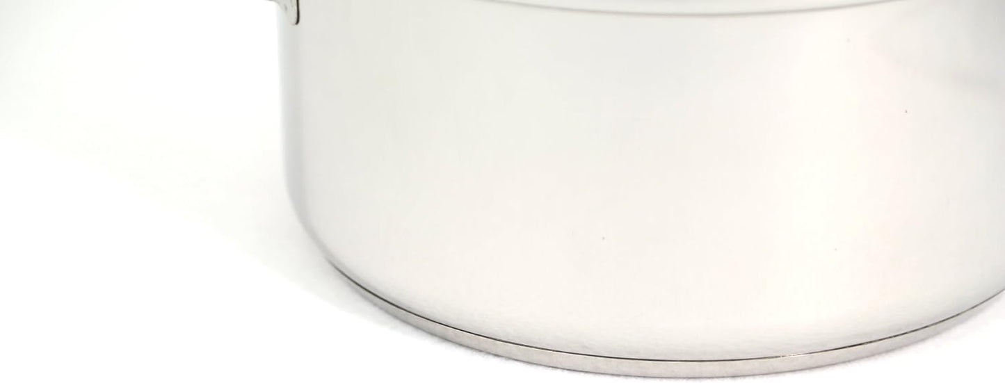 ExcelSteel 20 qt. Stainless Steel Stock Pot with Glass Lid