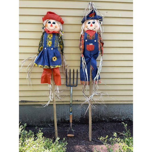 80 in. Scarecrow on Pole (Set of 2)