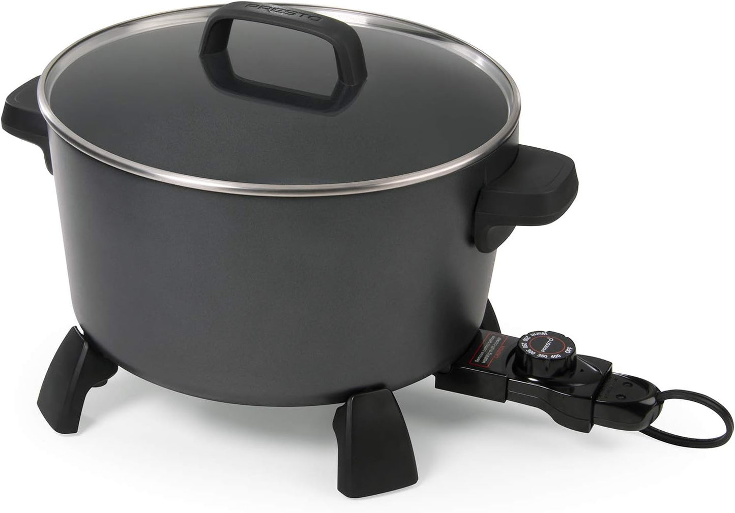 Presto 10 qt. Black Kitchen Kettle Deep Fryer-Multi Cooker