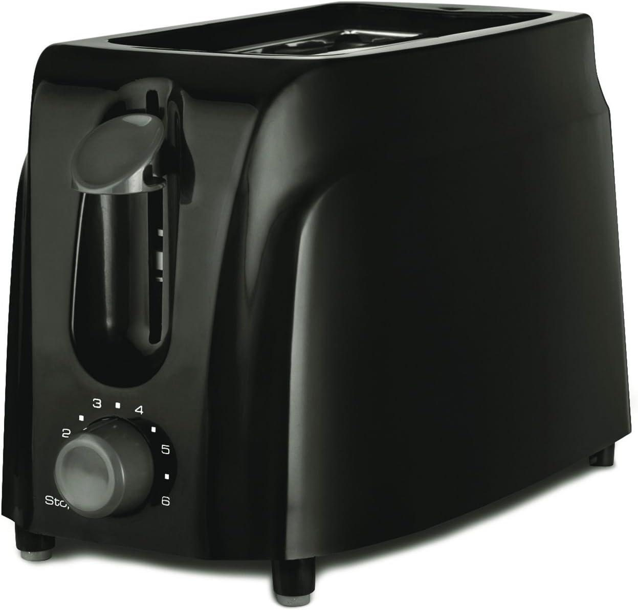 Brentwood 2-Slice Black Toaster with Cool-Touch Exterior