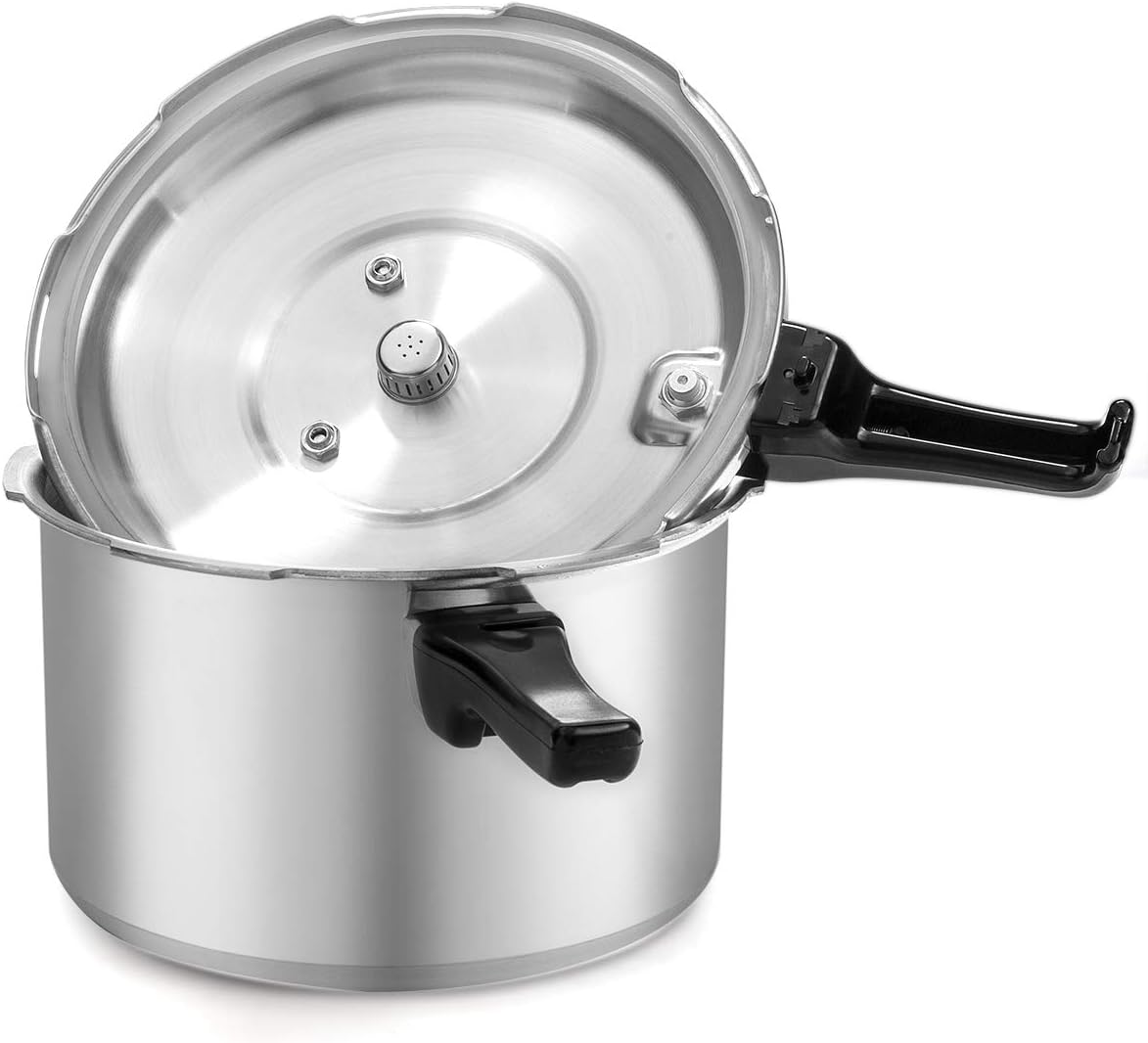 Barton 8 qt. Aluminum Stovetop Pressure Cooker Pot with Steam Release Valve