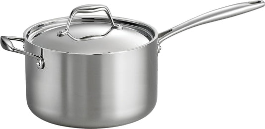 Tramontina Gourmet 4 Qt. Tri-Ply Clad Saucepan with Lid