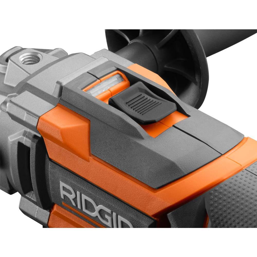 RIDGID 18V Brushless Cordless 4-1/2 in. Slide Switch Angle Grinder (Tool Only)