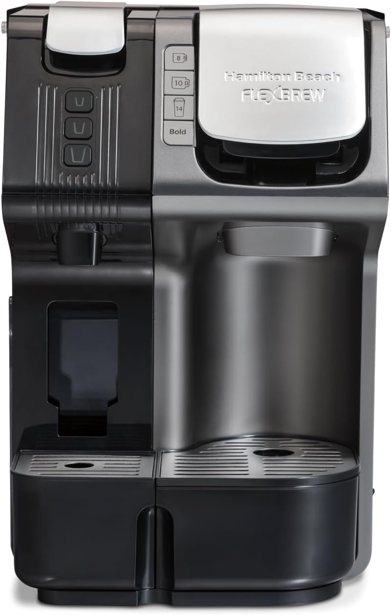 Hamilton Beach FlexBrew Universal 1-Cup Black Drip Single Serve Coffee Maker