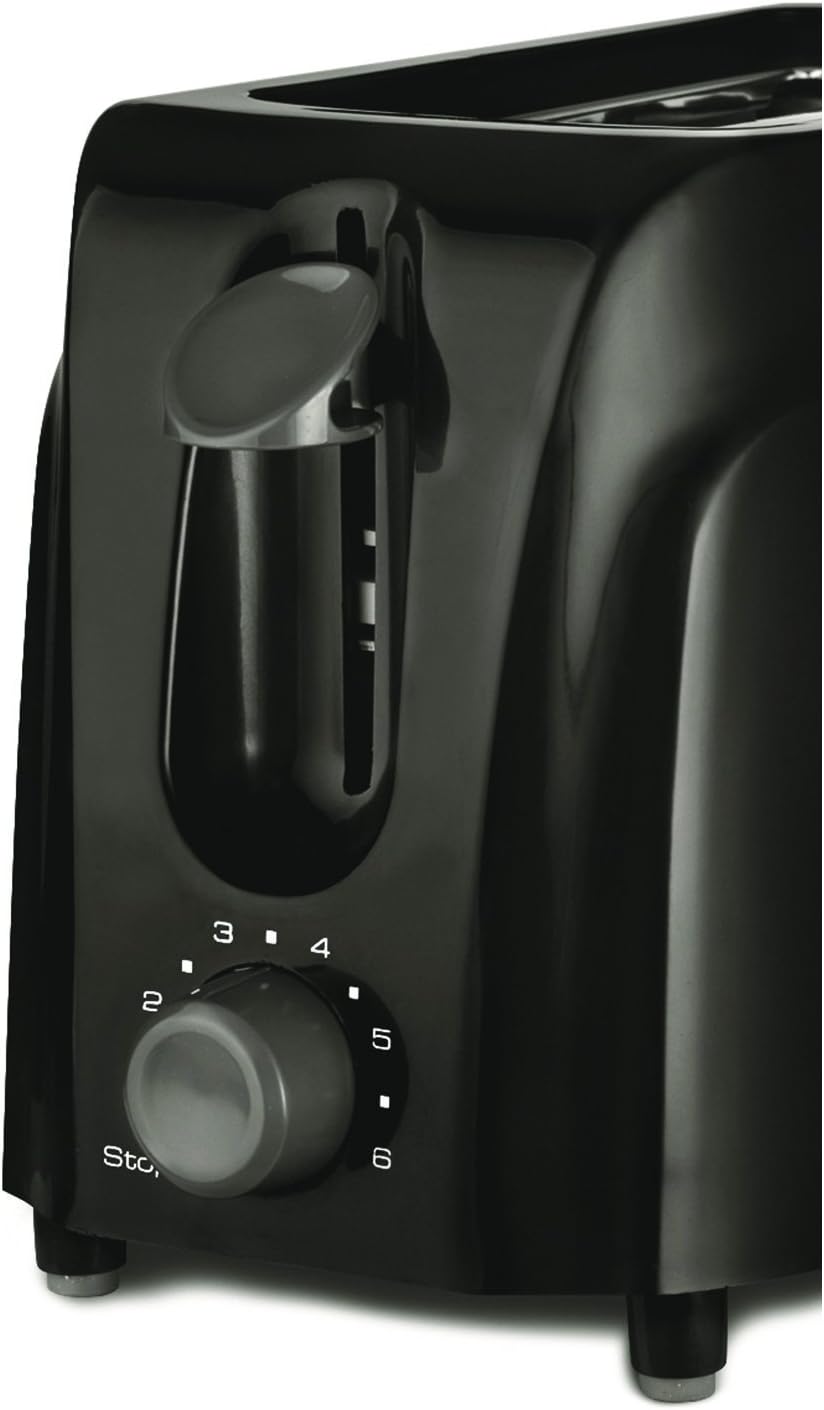 Brentwood 2-Slice Black Toaster with Cool-Touch Exterior