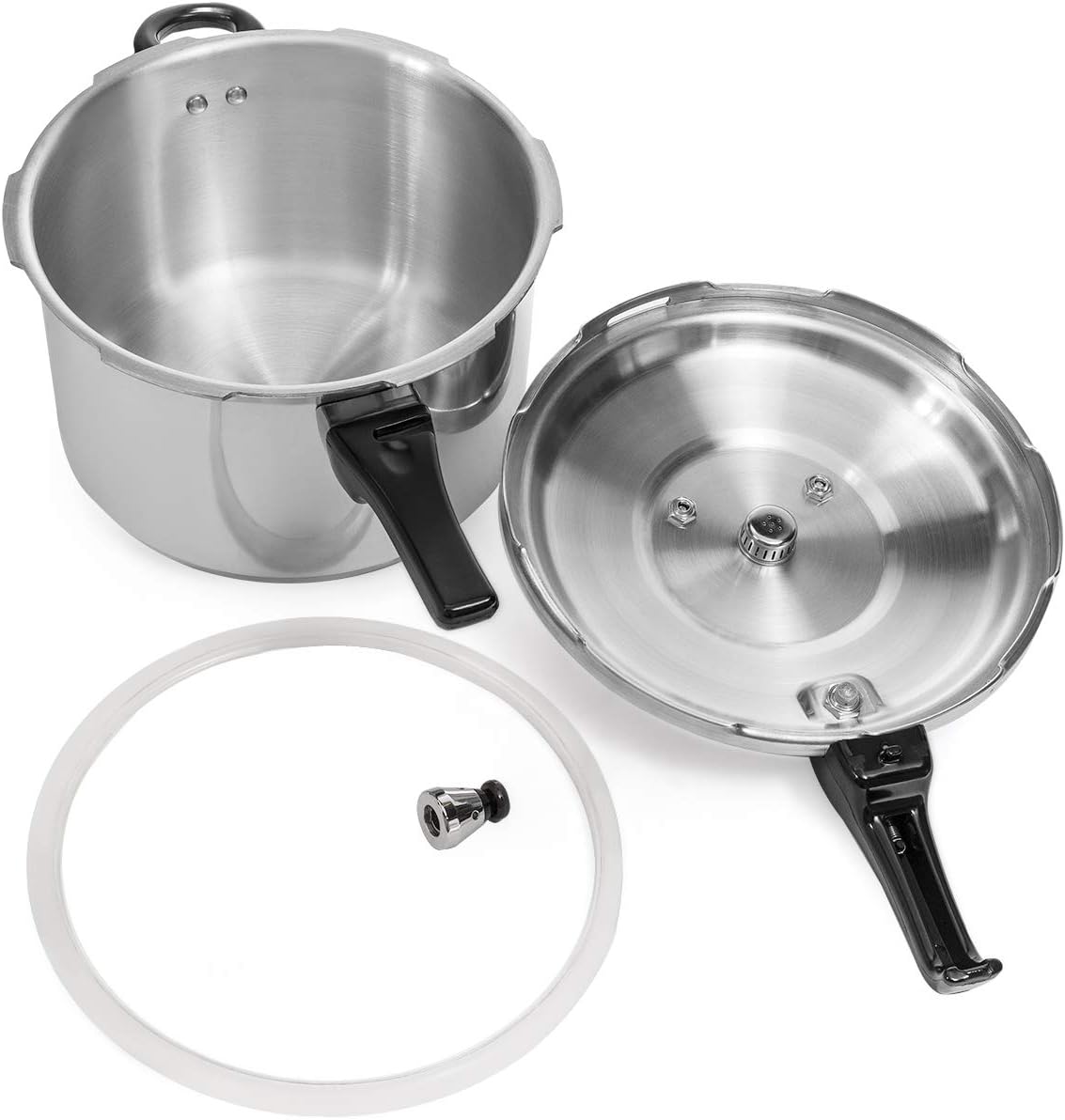 Barton 8 qt. Aluminum Stovetop Pressure Cooker Pot with Steam Release Valve