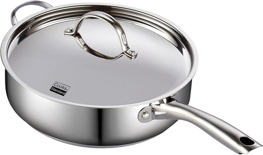 Cooks Standard Classic 5 qt. Stainless Steel Saute Pan with Lid