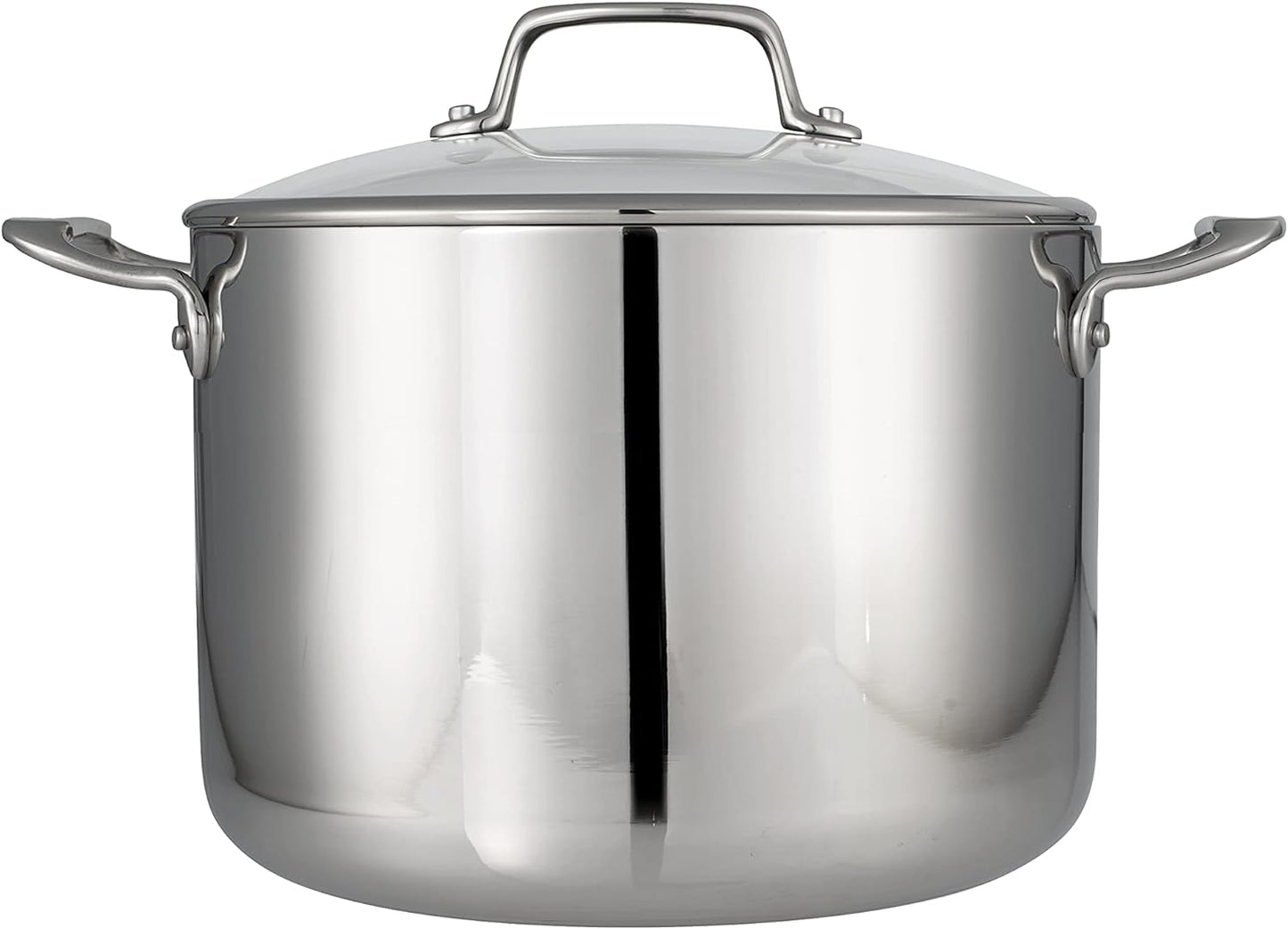 Tramontina Gourmet Tri-Ply Clad 8 qt. Stainless Steel Stock Pot with Lid