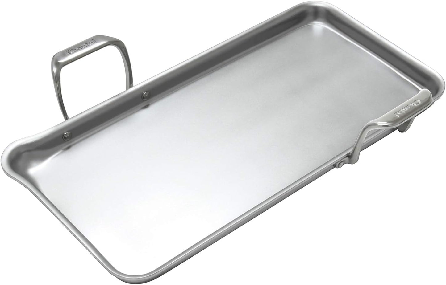 Chantal 21 Supreme 19 in. Stainless Steel Tri-Ply Griddle