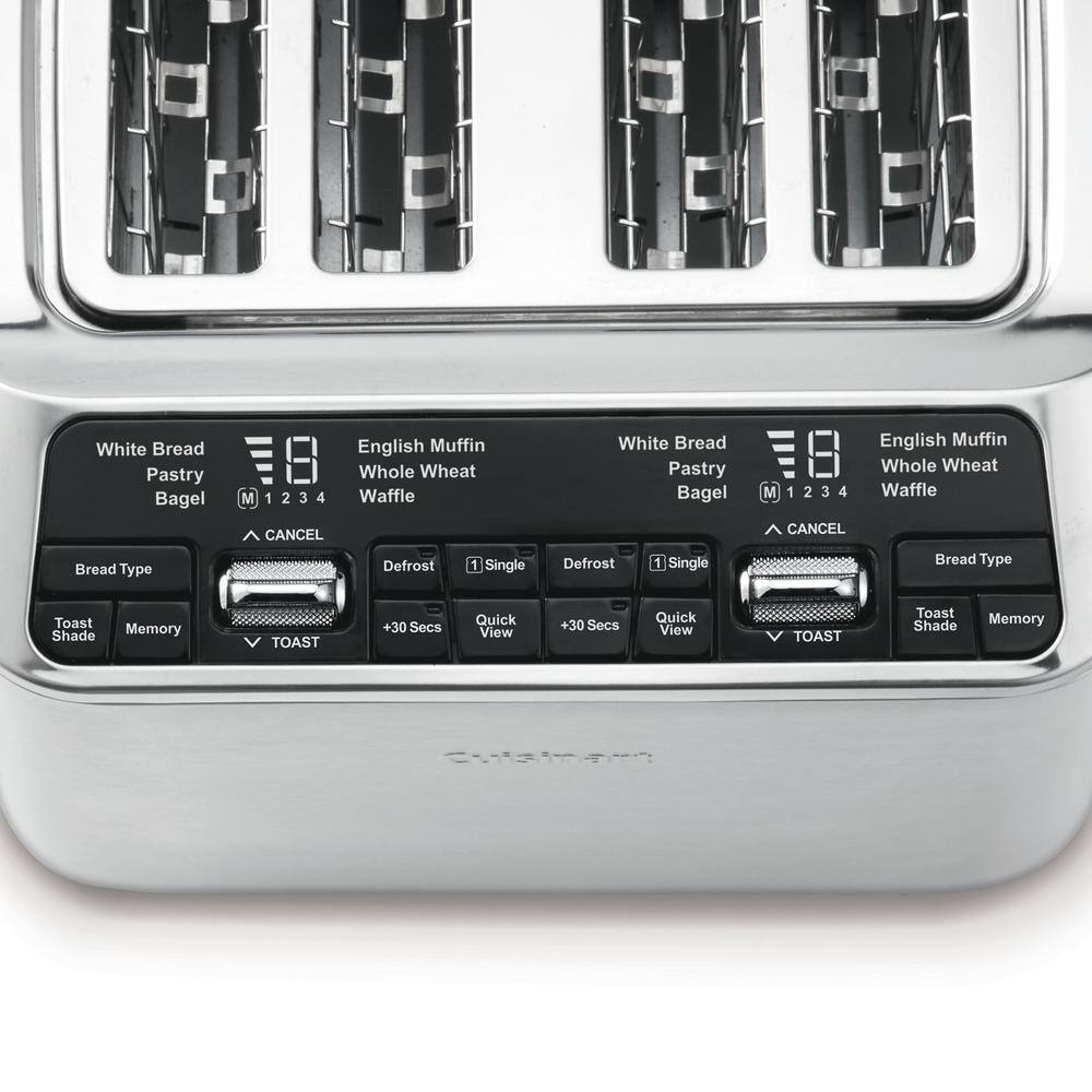 Cuisinart 4-Slice standard slot Motorized 1800 W Grey Digital Toaster