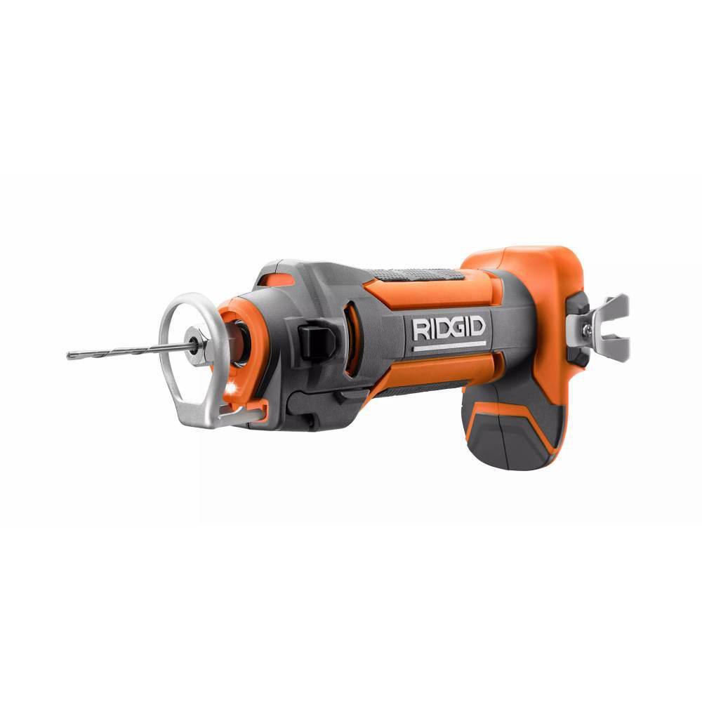 RIDGID 18V Brushless Cordless Drywall Screwdriver with Collated Attachment with 18V Drywall Cut-Out Tool (Tools Only)