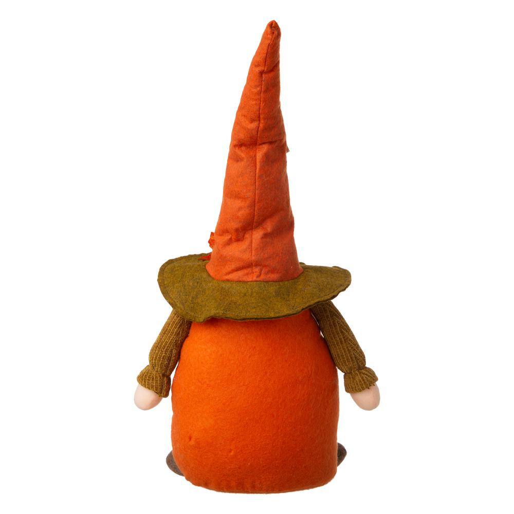 Glitzhome 24 in. H Fall Fabric Gnome Standing Decor