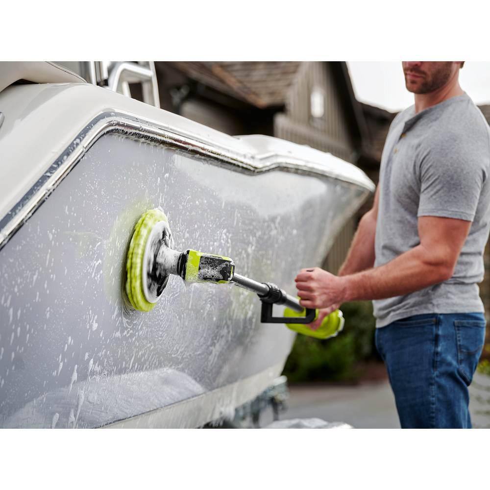 RYOBI ONE+ 18V Cordless Telescoping Power Scrubber (Tool Only)