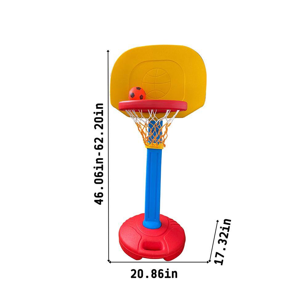 Indoor Outdoor Portable Basketball Hoop with Small Basketball & Adjustment Height for Kids