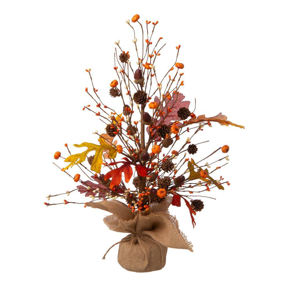 Glitzhome 20 in. H Harvest Table Tree Decor