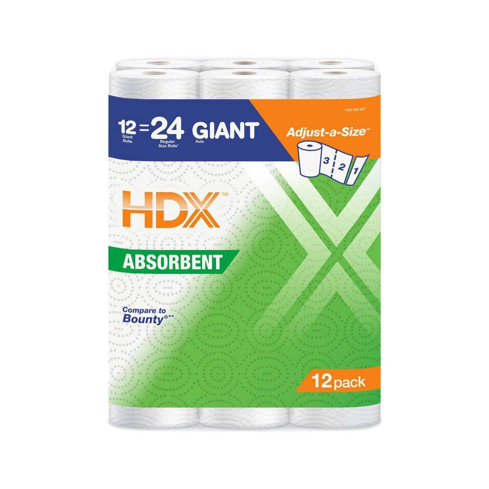 HDX Paper Towels (12-Roll)