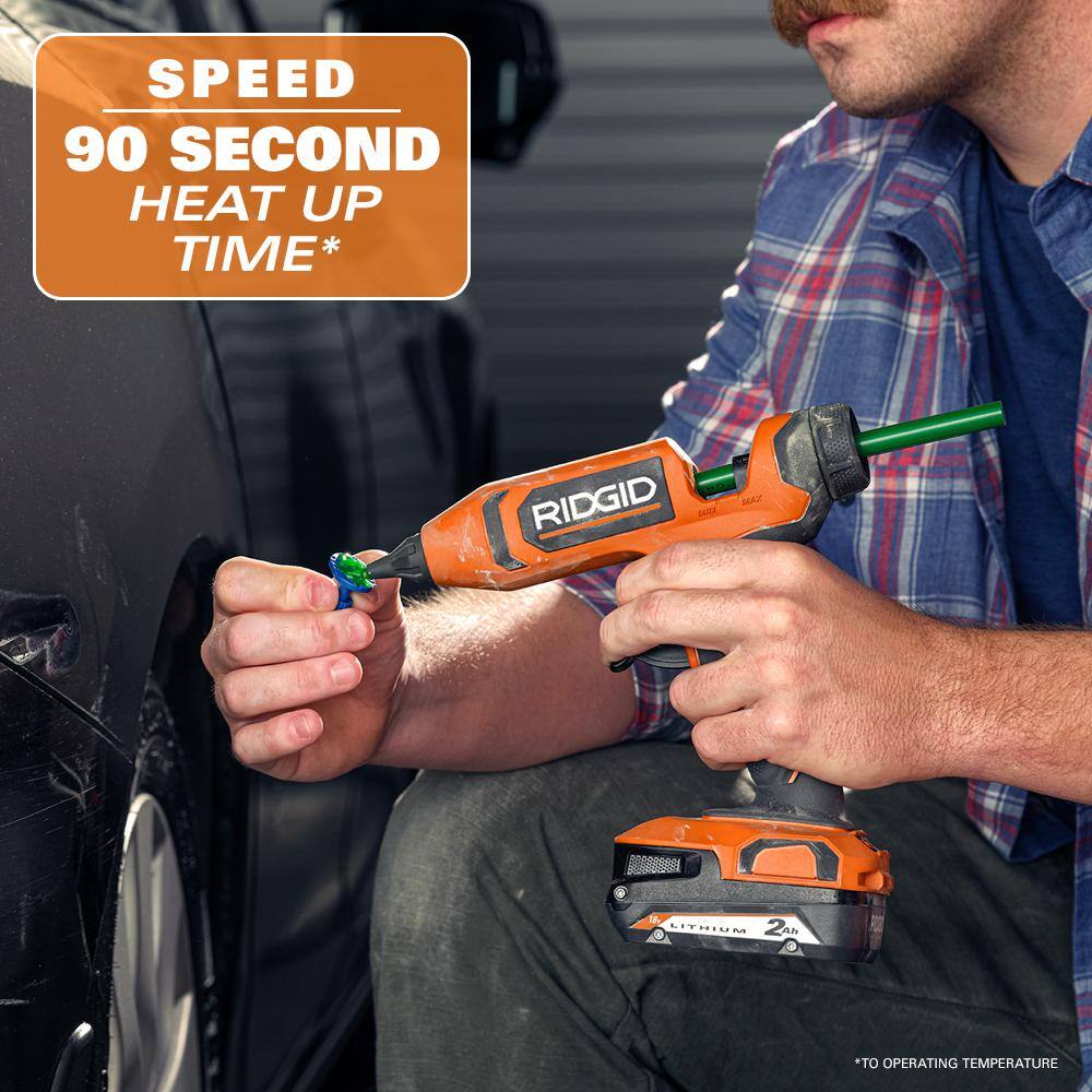 RIDGID 18V Cordless Professional High Temp Glue Gun (Tool Only)