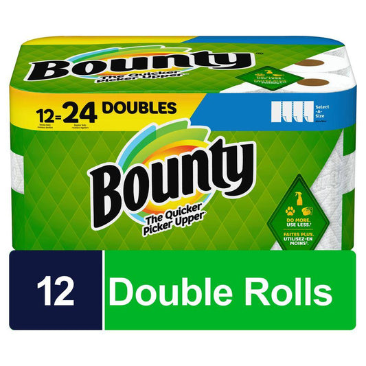 Bounty Select-A-Size White Paper Towel Roll (12 Double Rolls)