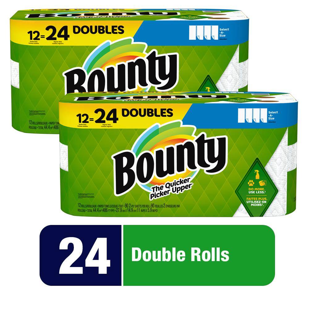 Bounty Select-A-Size White Paper Towel Roll (12 Double Rolls)(Multi-Pack 2)