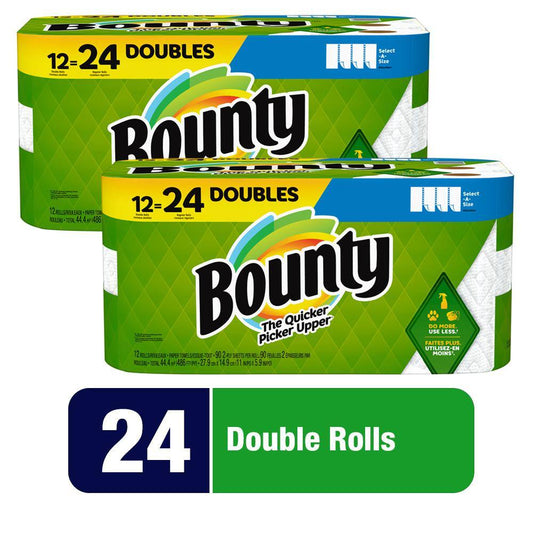 Bounty Select-A-Size White Paper Towel Roll (12 Double Rolls)(Multi-Pack 2)