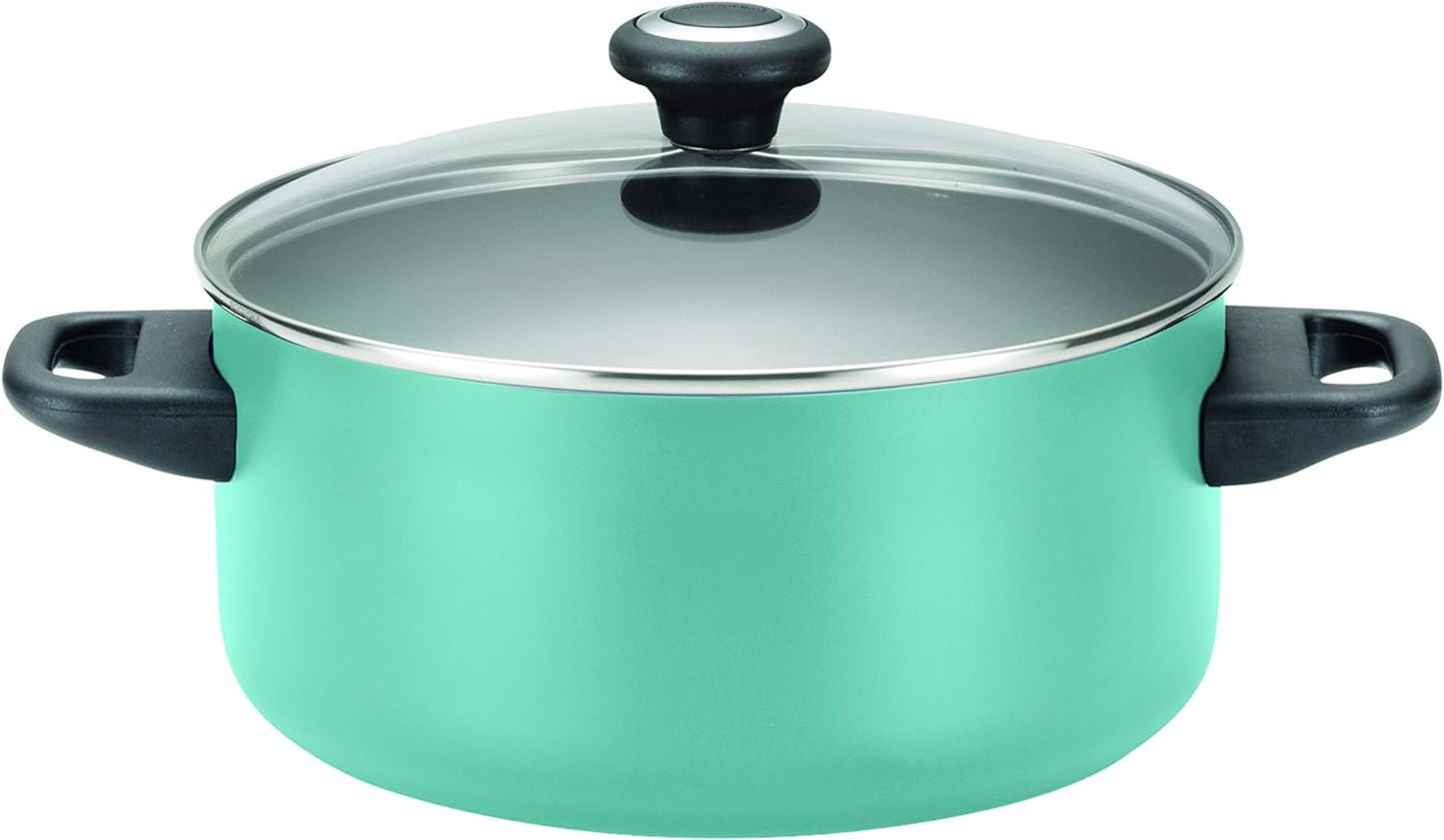 Farberware High Performance 17-Piece Aluminum Nonstick Cookware Set in Aqua