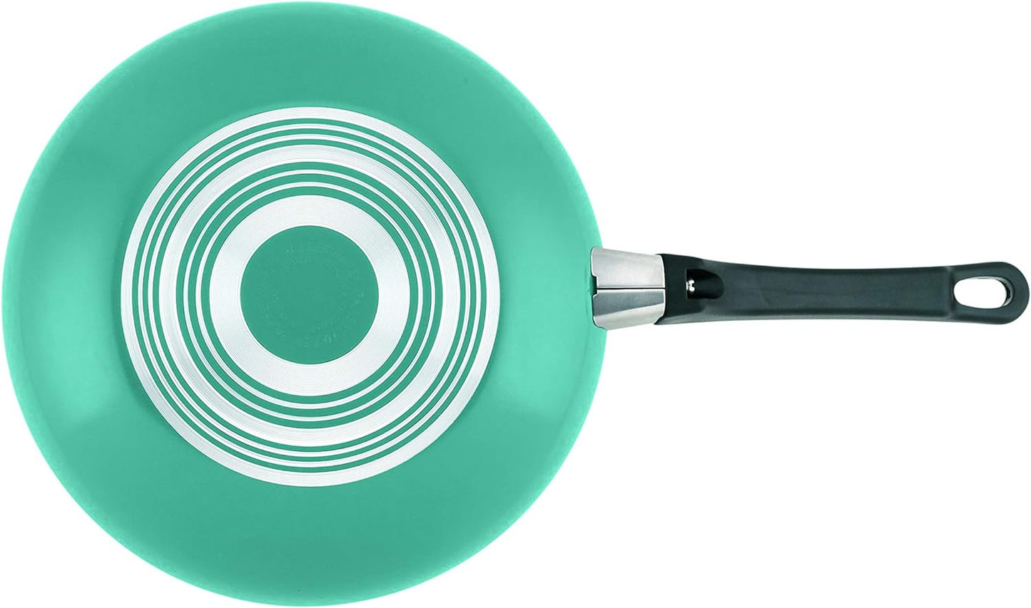 Farberware High Performance 17-Piece Aluminum Nonstick Cookware Set in Aqua