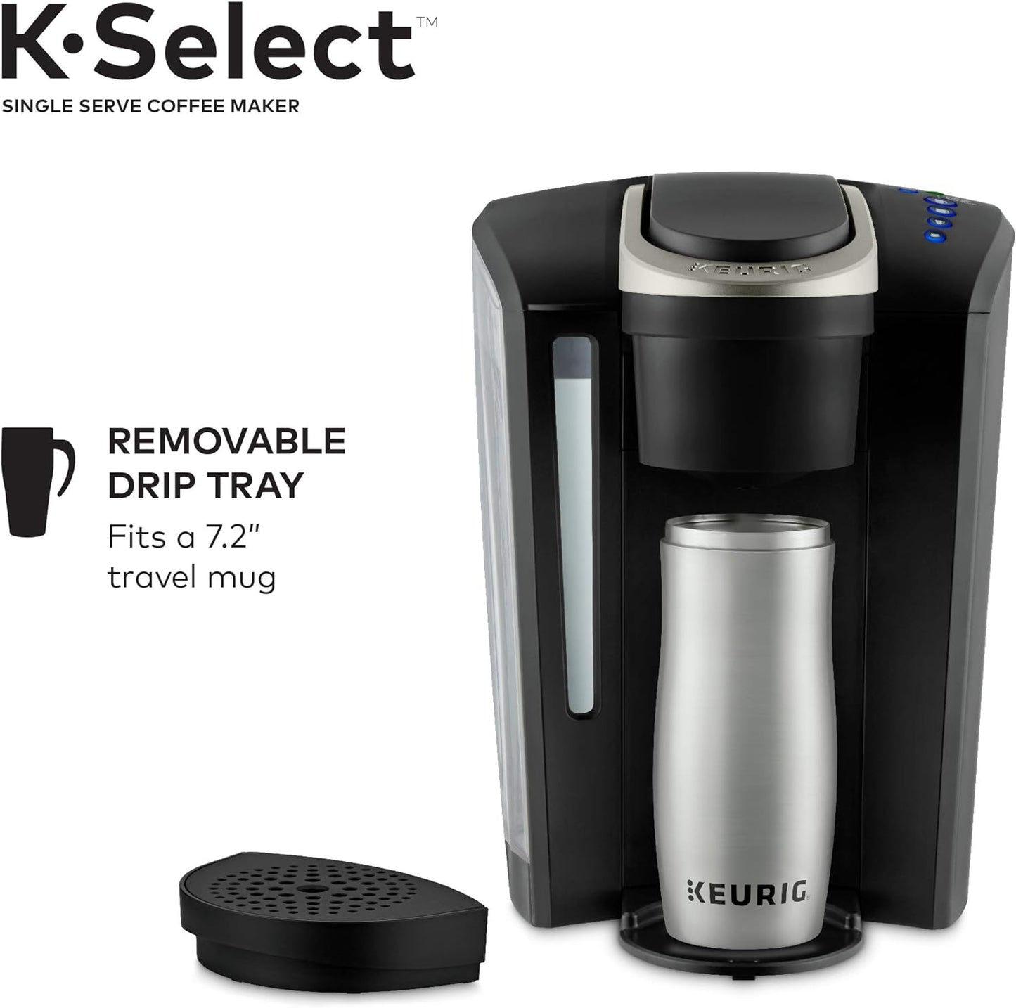 Keurig K-Select Matte Black Single Serve Coffee Maker with Automatic Shut-Off