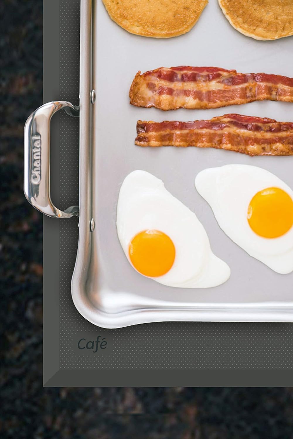 Chantal 21 Supreme 19 in. Stainless Steel Tri-Ply Griddle