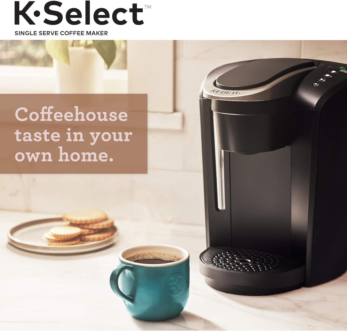 Keurig K-Select Matte Black Single Serve Coffee Maker with Automatic Shut-Off