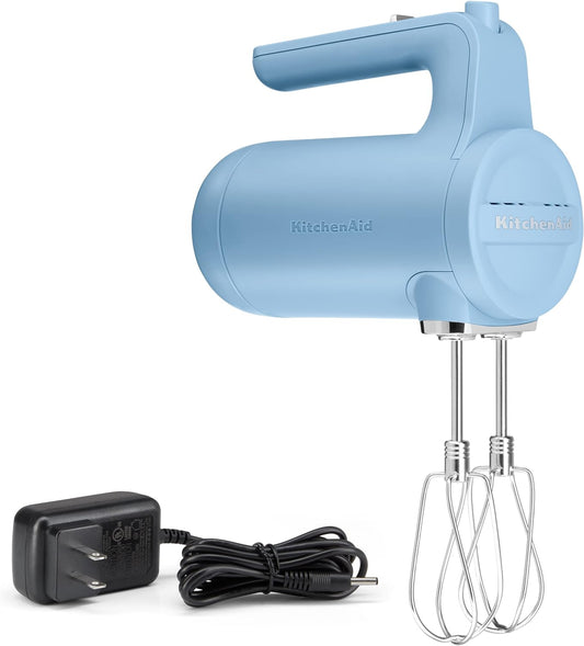 KitchenAid Cordless 7-Speed Blue Velvet Hand Mixer