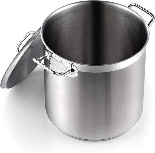 Cooks Standard Professional Grade 11 qt. Stainless Steel Stock Pot with Lid