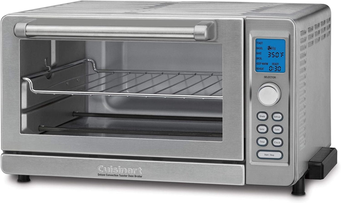 Cuisinart Deluxe 1800 W 6-Slice Stainless Steel Toaster Oven with LCD Display