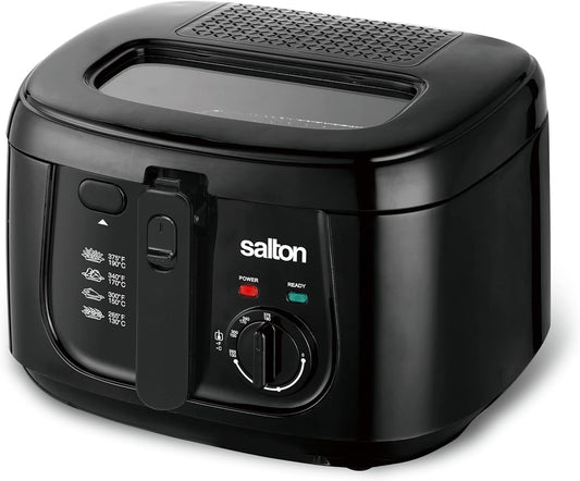 Salton Cool Touch 2.5 qt. Black Deep Air Fryer