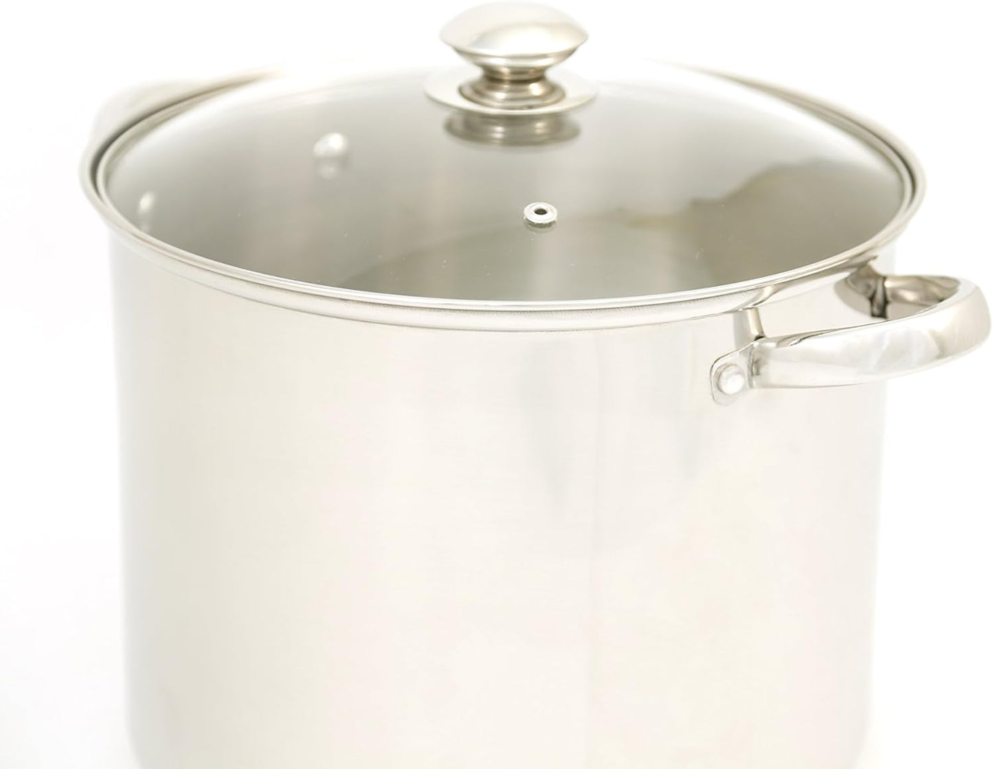 ExcelSteel 20 qt. Stainless Steel Stock Pot with Glass Lid