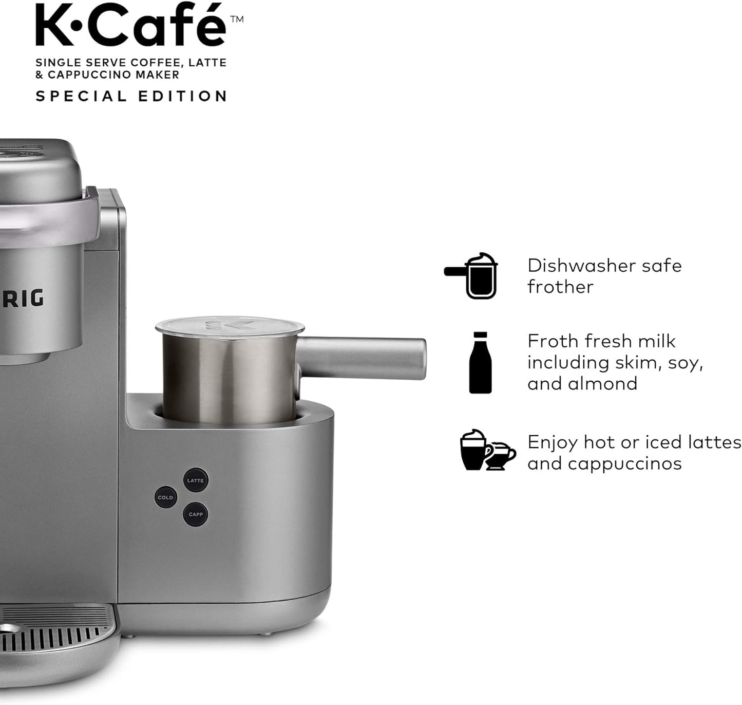 Keurig K-Cafe Special Edition Nickel Single Serve Coffee Maker