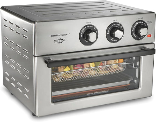 Hamilton Beach Air Fry 1800 W 6 Slice Stainless Steel Countertop Oven with 6 Cooking Functions