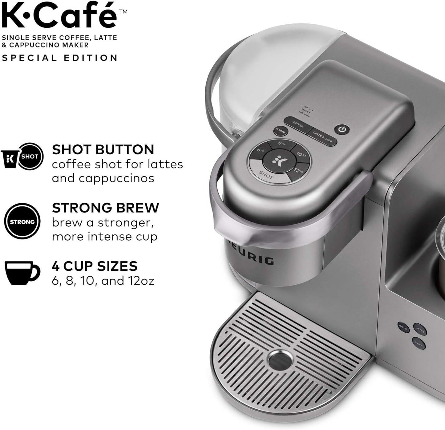 Keurig K-Cafe Special Edition Nickel Single Serve Coffee Maker