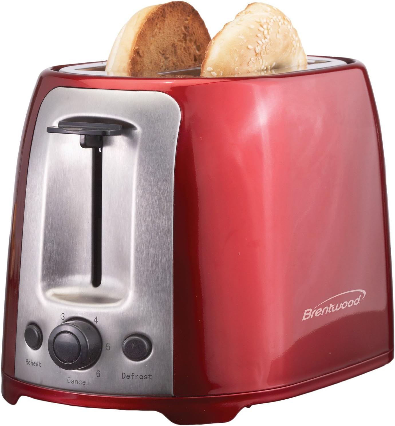 Brentwood Appliances 2-Slice Red Extra-Wide Slot Toaster