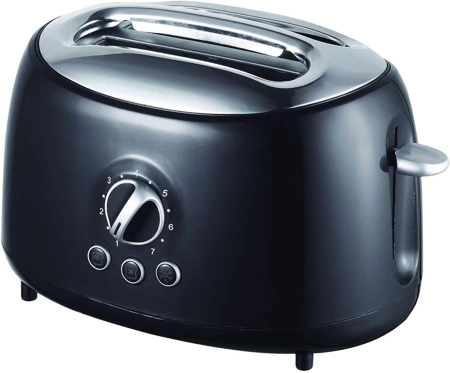 Brentwood Retro 2-Slice Black Extra-Wide Slot Toaster with Cool-Touch Exterior