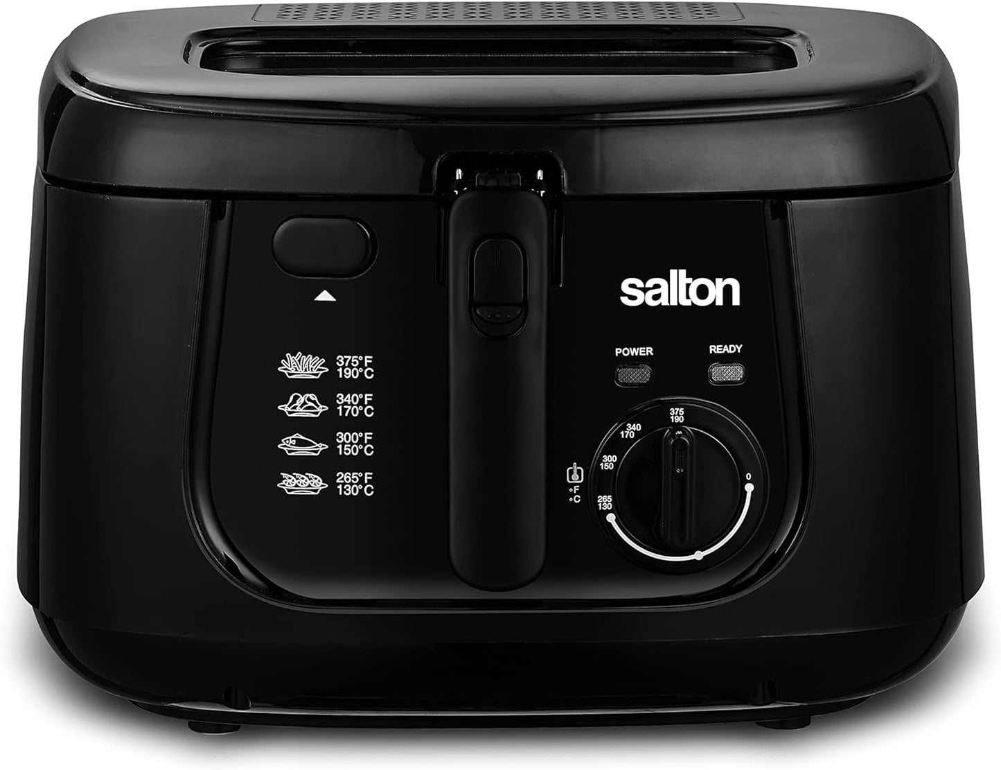 Salton Cool Touch 2.5 qt. Black Deep Air Fryer