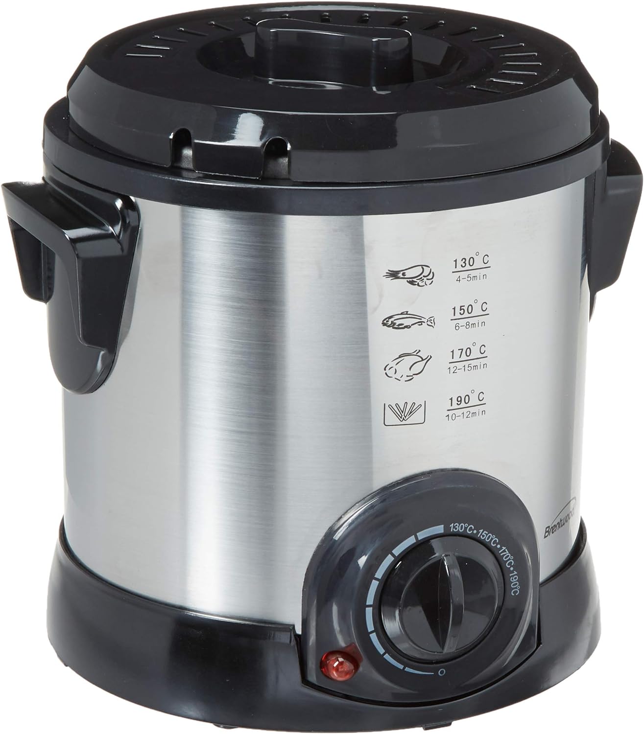 Brentwood 1.1 Qt. Stainless Steel Electric Deep Fryer