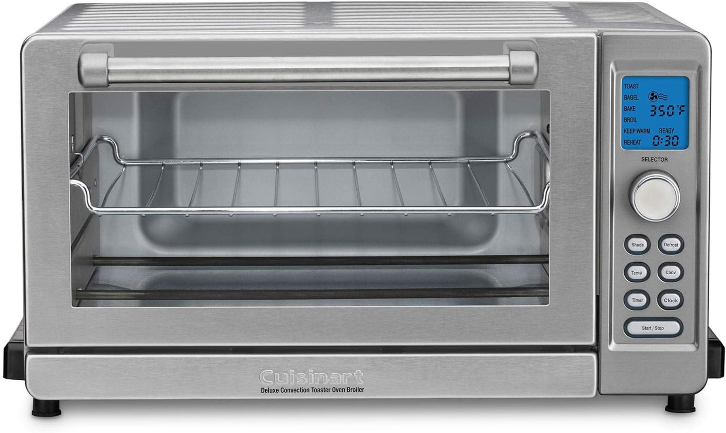 Cuisinart Deluxe 1800 W 6-Slice Stainless Steel Toaster Oven with LCD Display