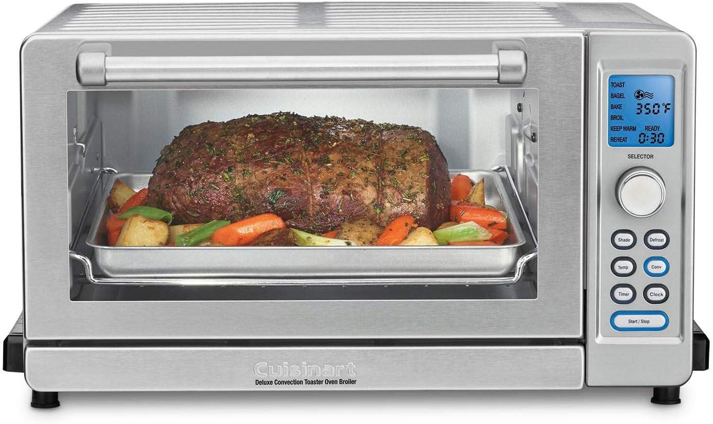 Cuisinart Deluxe 1800 W 6-Slice Stainless Steel Toaster Oven with LCD Display