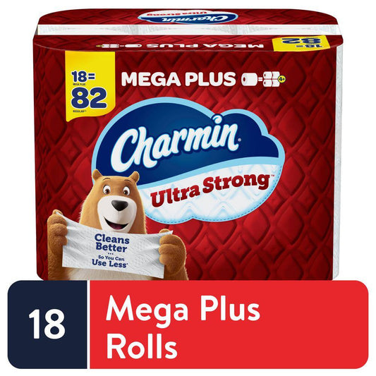 Charmin Ultra Strong Toilet Paper Rolls (18 Mega Plus Rolls)