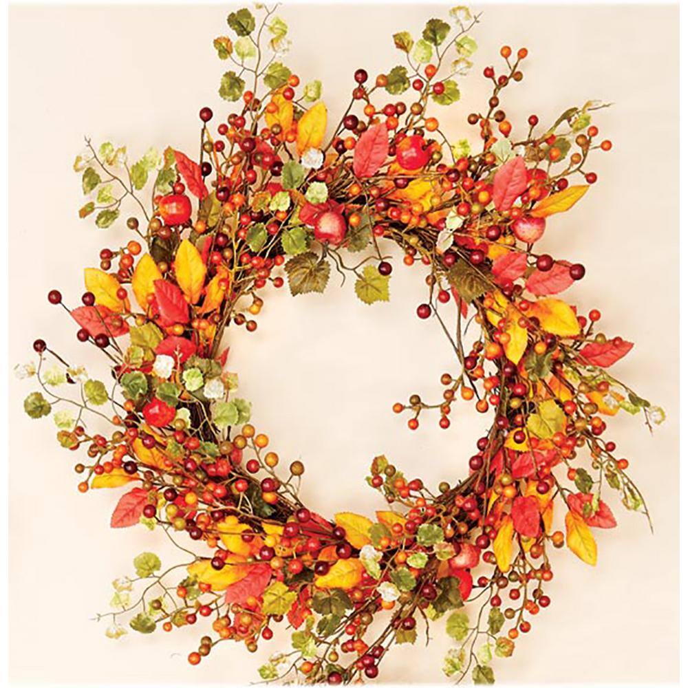 18 in. Artificial Fall Berry Wreath